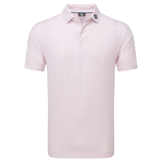 FootJoy Wiggle Print Lisle Golf Polo Shirt
