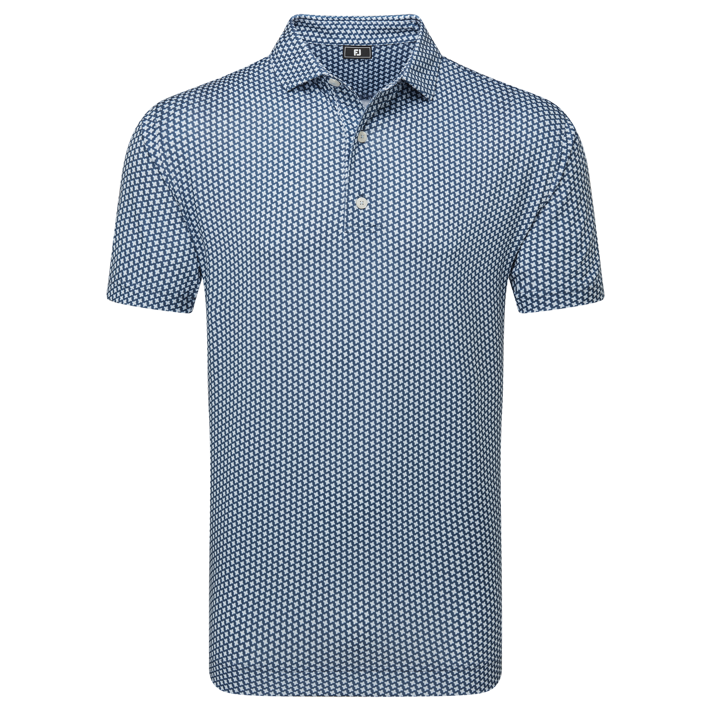 FootJoy Houndstooth Geo Lisle Golf Polo Shirt