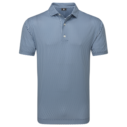 FootJoy Houndstooth Geo Lisle Golf Polo Shirt