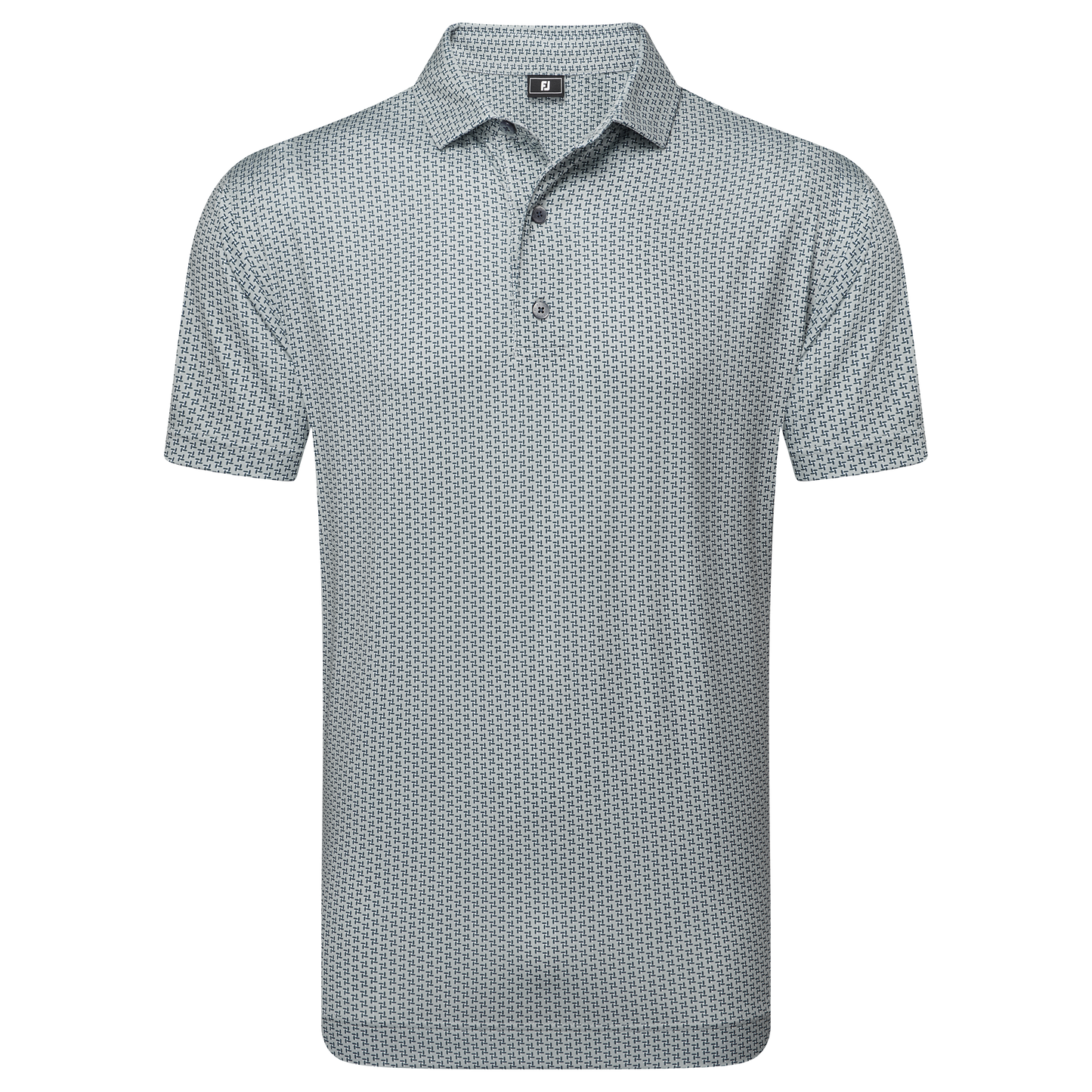 FootJoy Houndstooth Geo Lisle Golf Polo Shirt