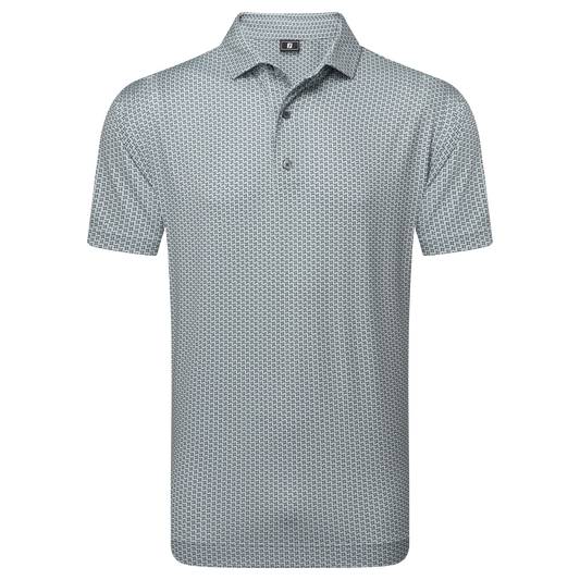 FootJoy Houndstooth Geo Lisle Golf Polo Shirt