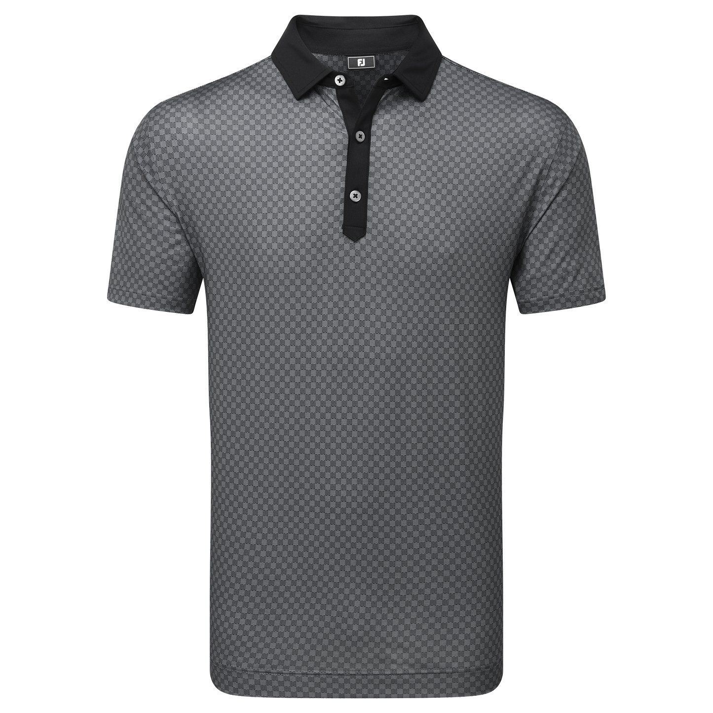 FootJoy Checker Print Lisle Golf Polo Shirt