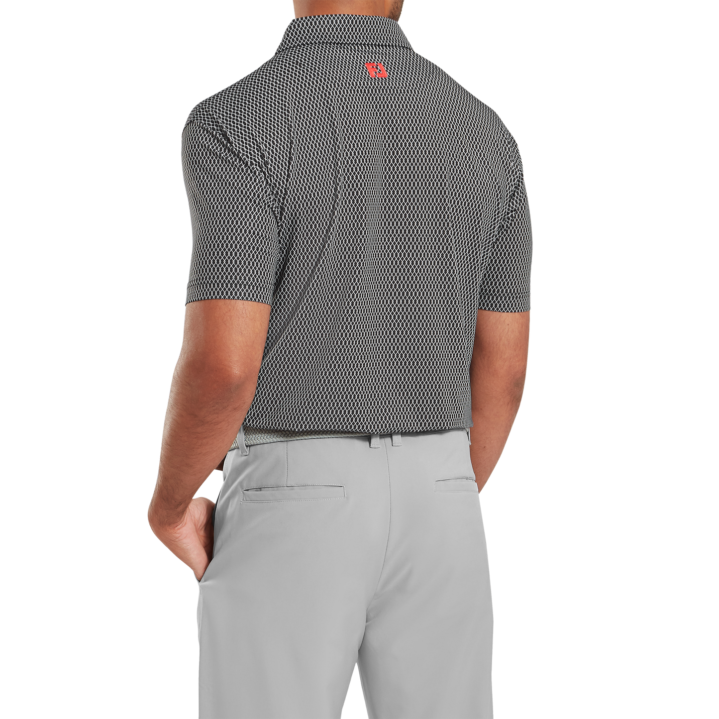FootJoy Irongate Print Lisle Golf Polo Shirt