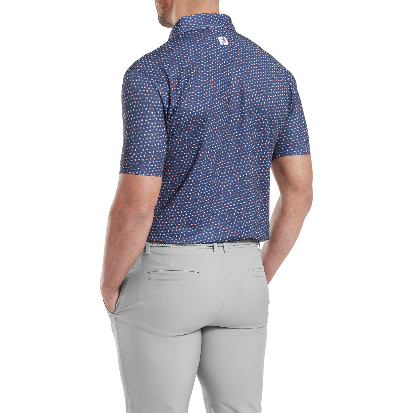 FootJoy Bounce Print Pique Golf Polo Shirt