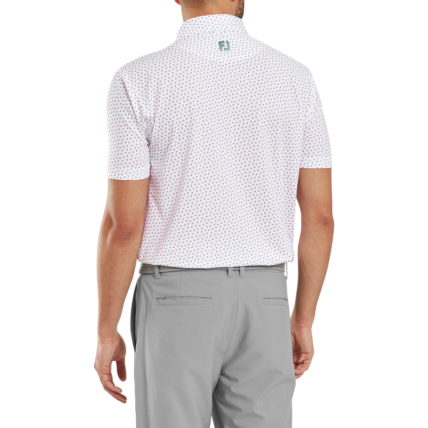 FootJoy Bounce Print Pique Golf Polo Shirt