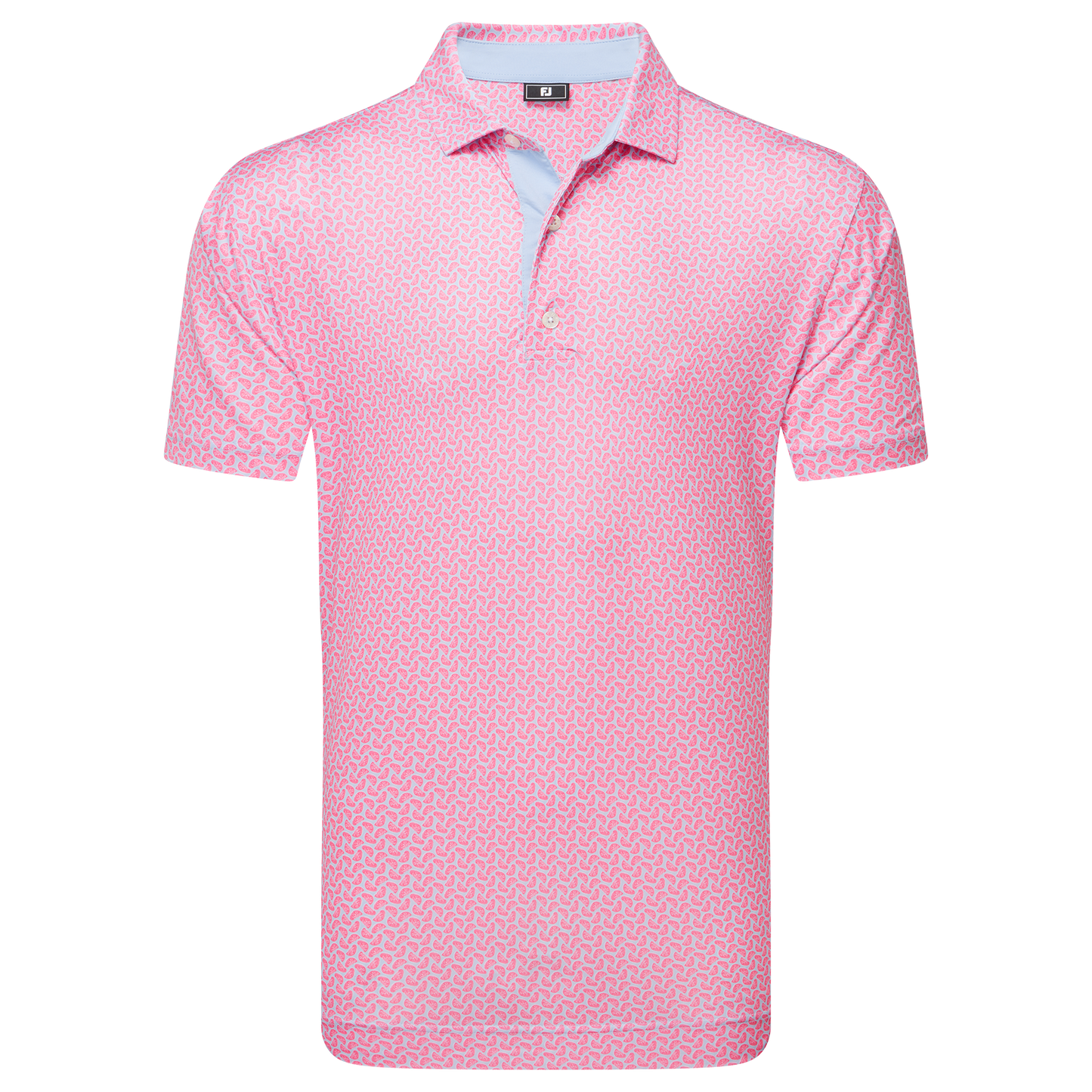 FootJoy Citrus Print Lisle Golf Polo Shirt