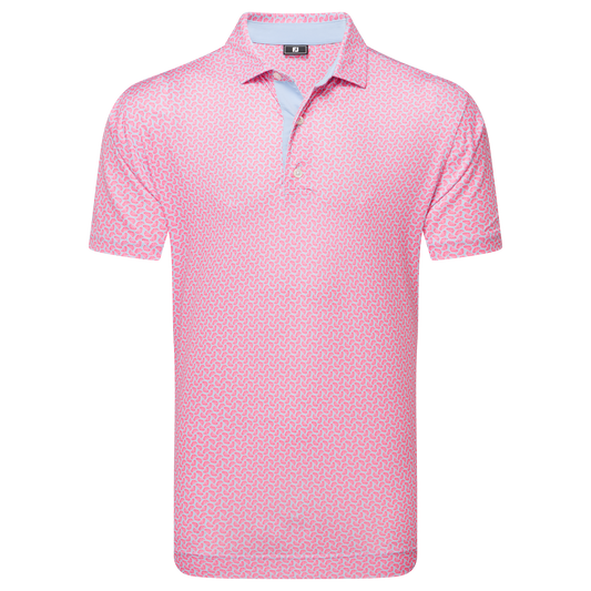 FootJoy Citrus Print Lisle Golf Polo Shirt