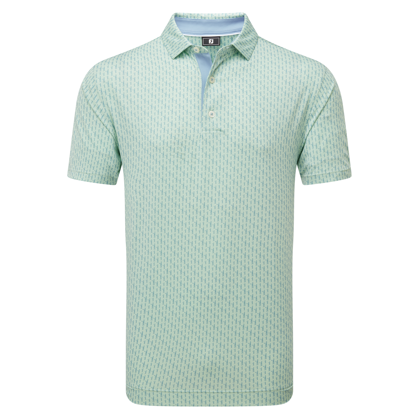 FootJoy Figure Print Lisle Golf Polo Shirt