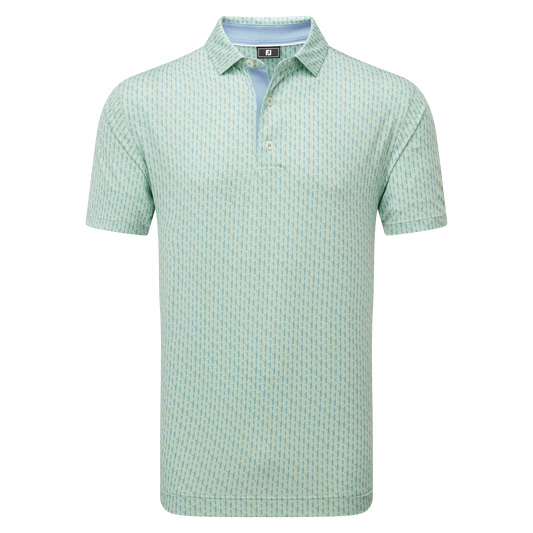 FootJoy Figure Print Lisle Golf Polo Shirt
