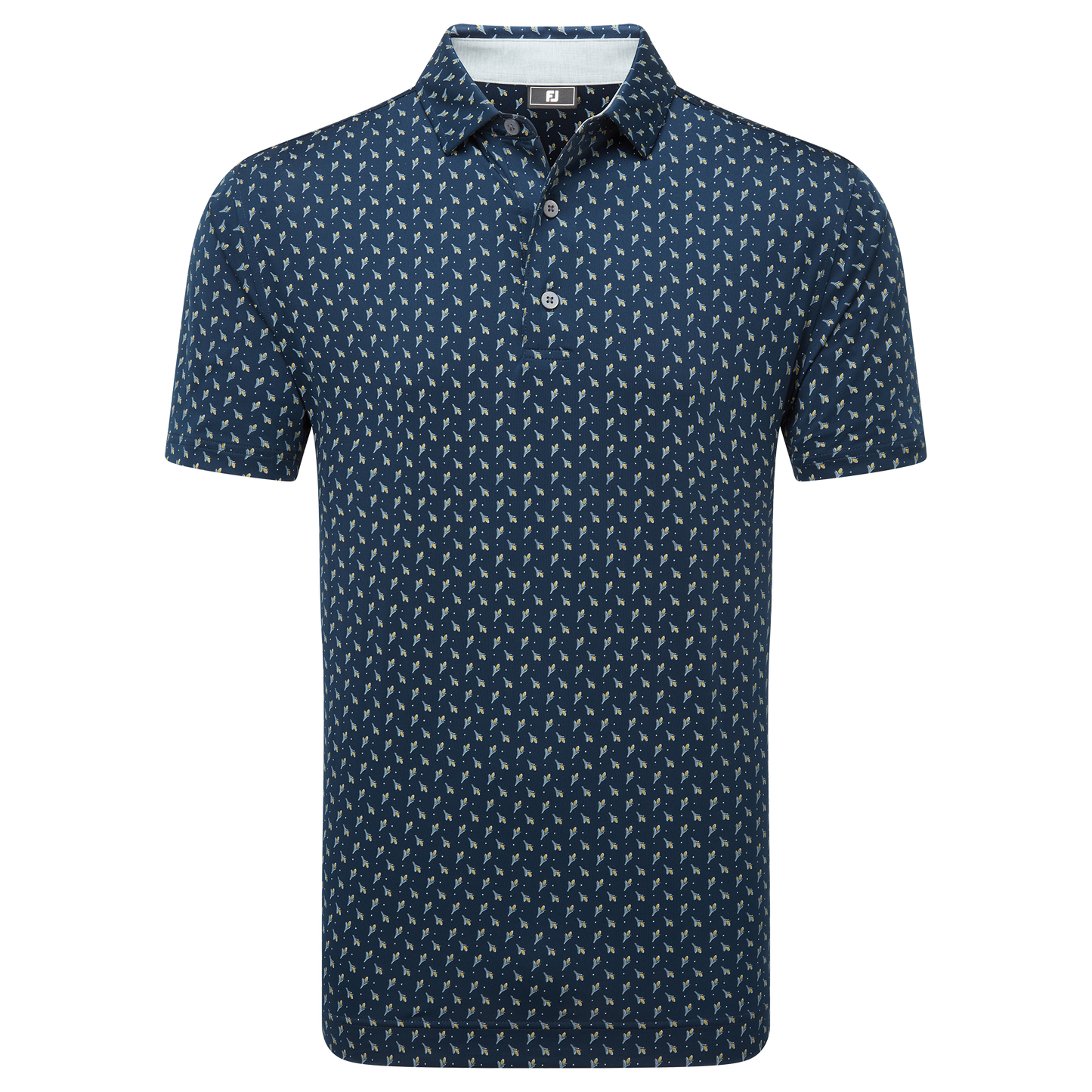 FootJoy Flower Bud Foulard Lisle Golf Polo Shirt