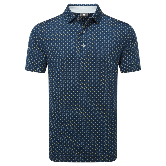 FootJoy Flower Bud Foulard Lisle Golf Polo Shirt