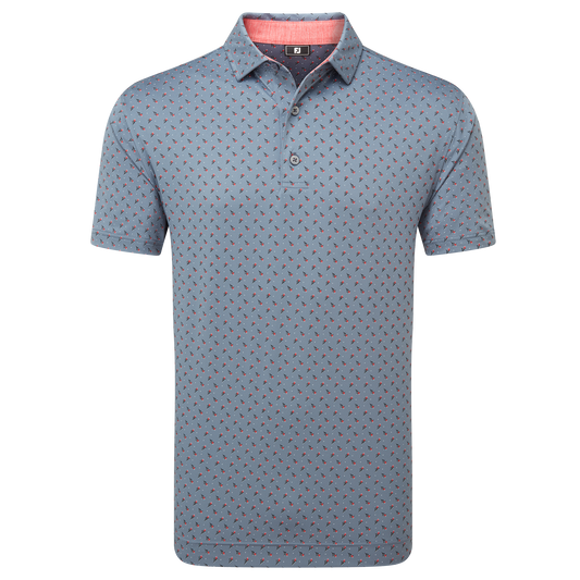 FootJoy Flower Bud Foulard Lisle Golf Polo Shirt