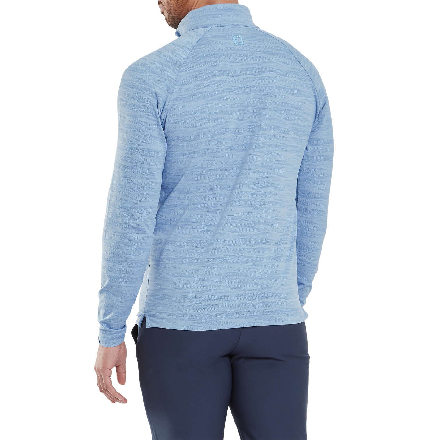 FootJoy Wave Jacquard Chill-Out Golf Pullover