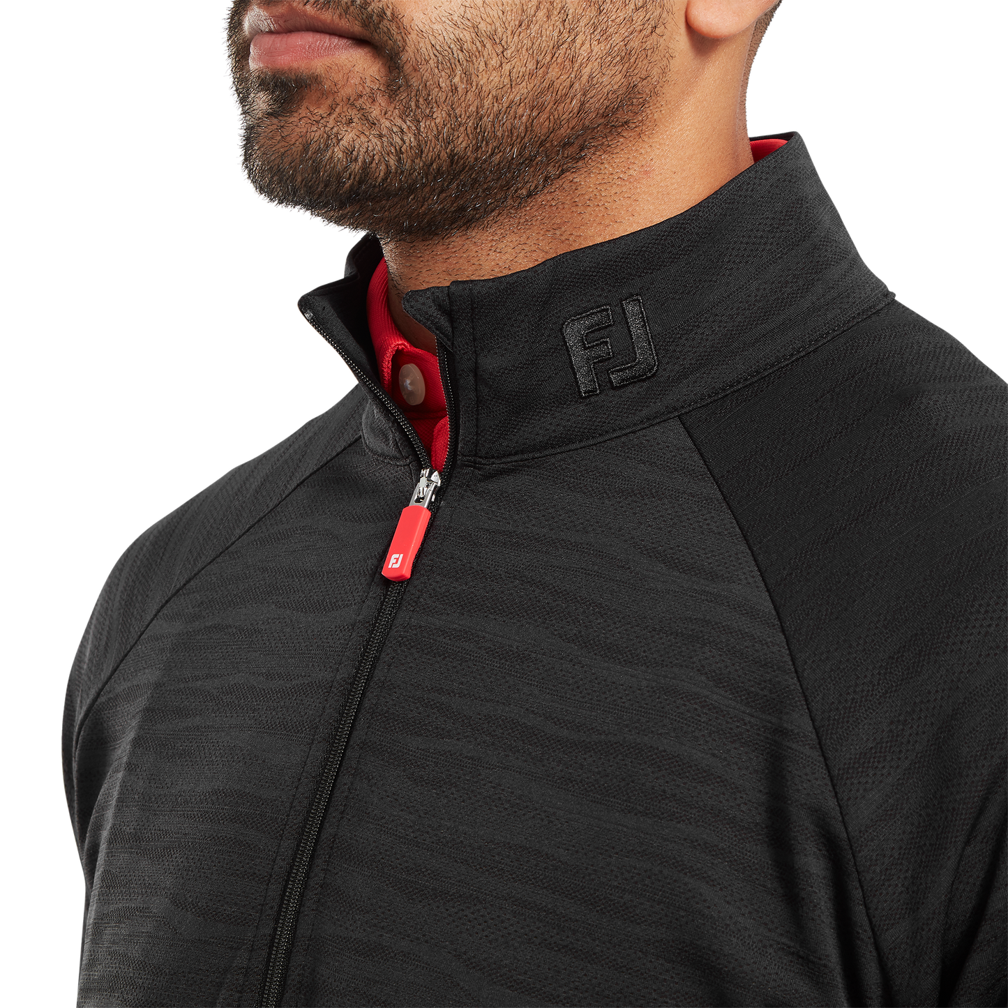 FootJoy Wave Jacquard Chill-Out Golf Pullover
