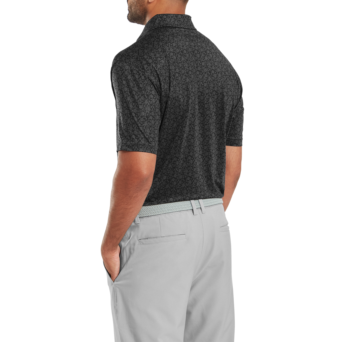 FootJoy Painted Floral Lisle Golf Polo Shirt