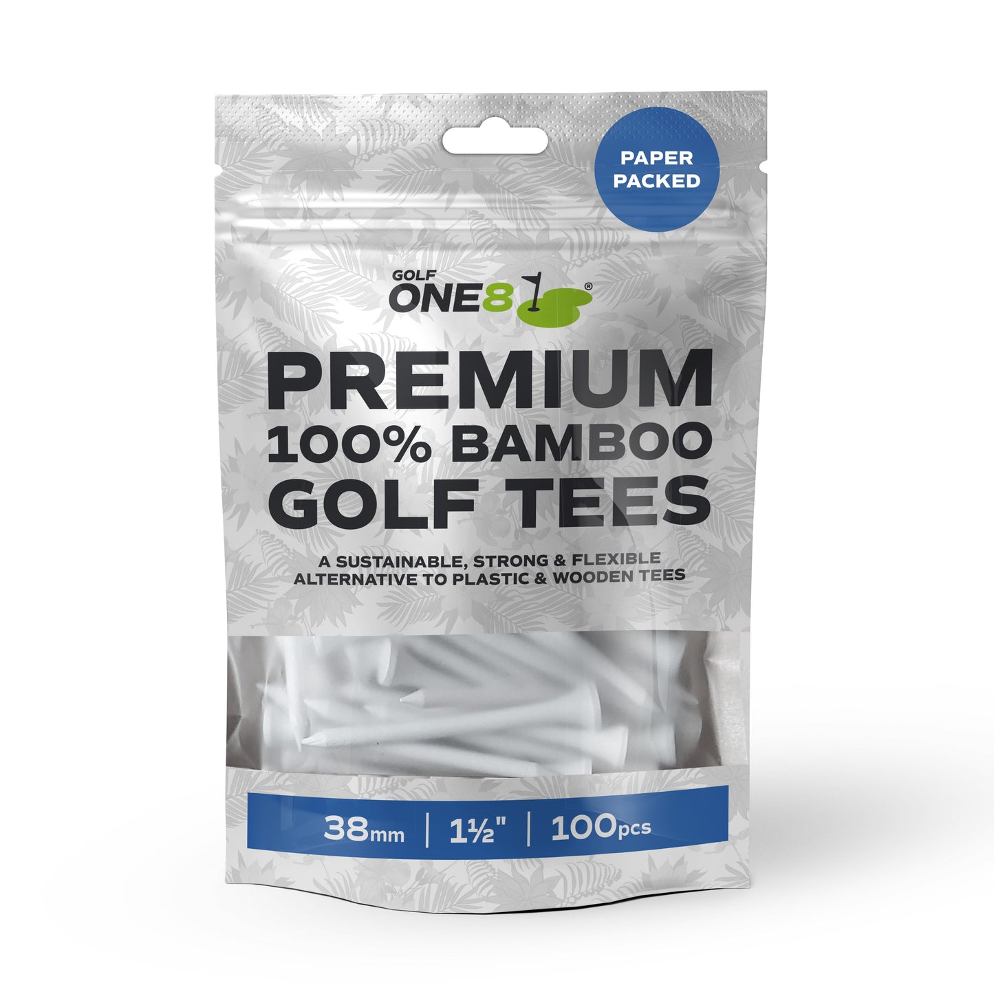 Golf One8 Bamboo Golf Tees - Bumper Pack