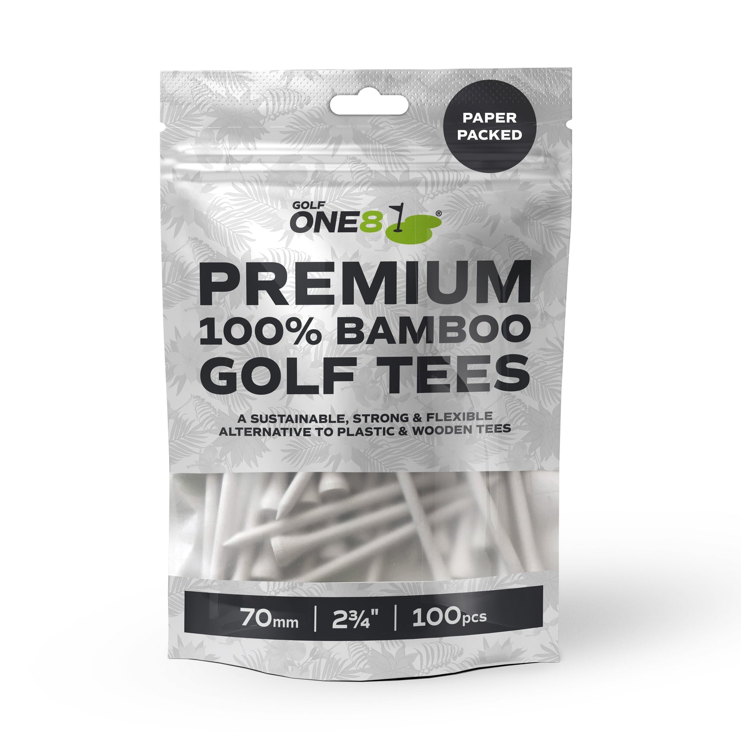 Golf One8 Bamboo Golf Tees - Bumper Pack