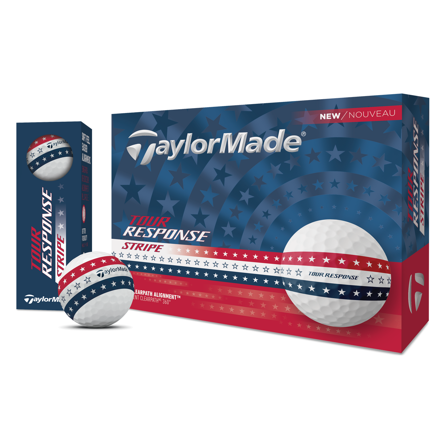 TaylorMade Tour Response USA Stripe Golf Balls