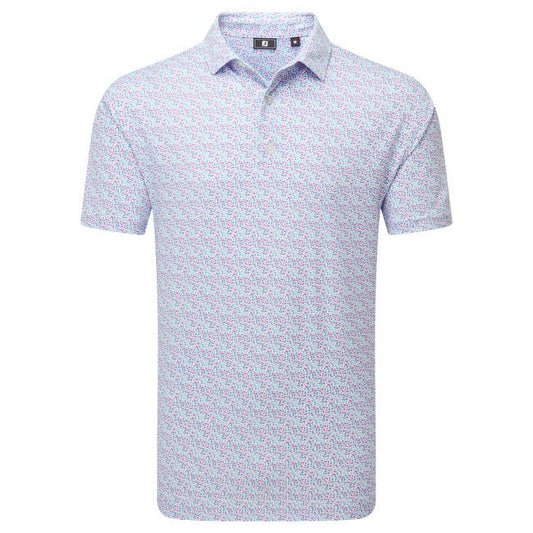 FootJoy Gamer Print Pique Golf Polo Shirt