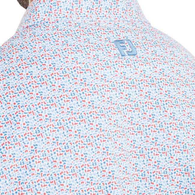 FootJoy Gamer Print Pique Golf Polo Shirt