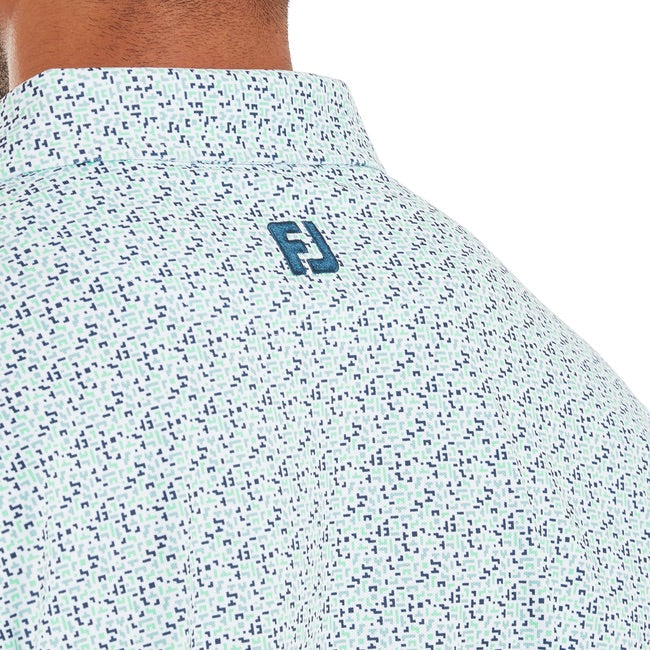 FootJoy Gamer Print Pique Golf Polo Shirt