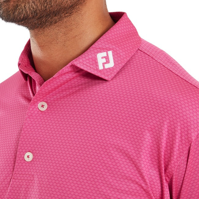 FootJoy Abax Print Lisle Golf Polo Shirt
