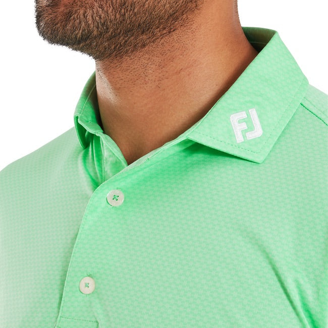 FootJoy Abax Print Lisle Golf Polo Shirt