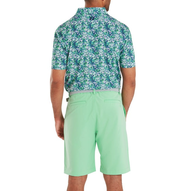 FootJoy Garden Print Lisle Golf Polo Shirt