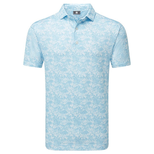 FootJoy Garden Print Lisle Golf Polo Shirt