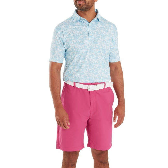 FootJoy Garden Print Lisle Golf Polo Shirt