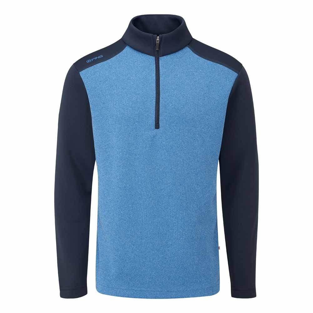 Ping Ramsey Men's Half Zip Ribbed Golf Fleece
