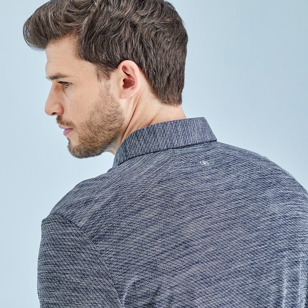 Ping Creek Men's Long Sleeve Polo Shirt