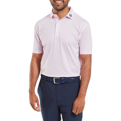 FootJoy Wiggle Print Lisle Golf Polo Shirt