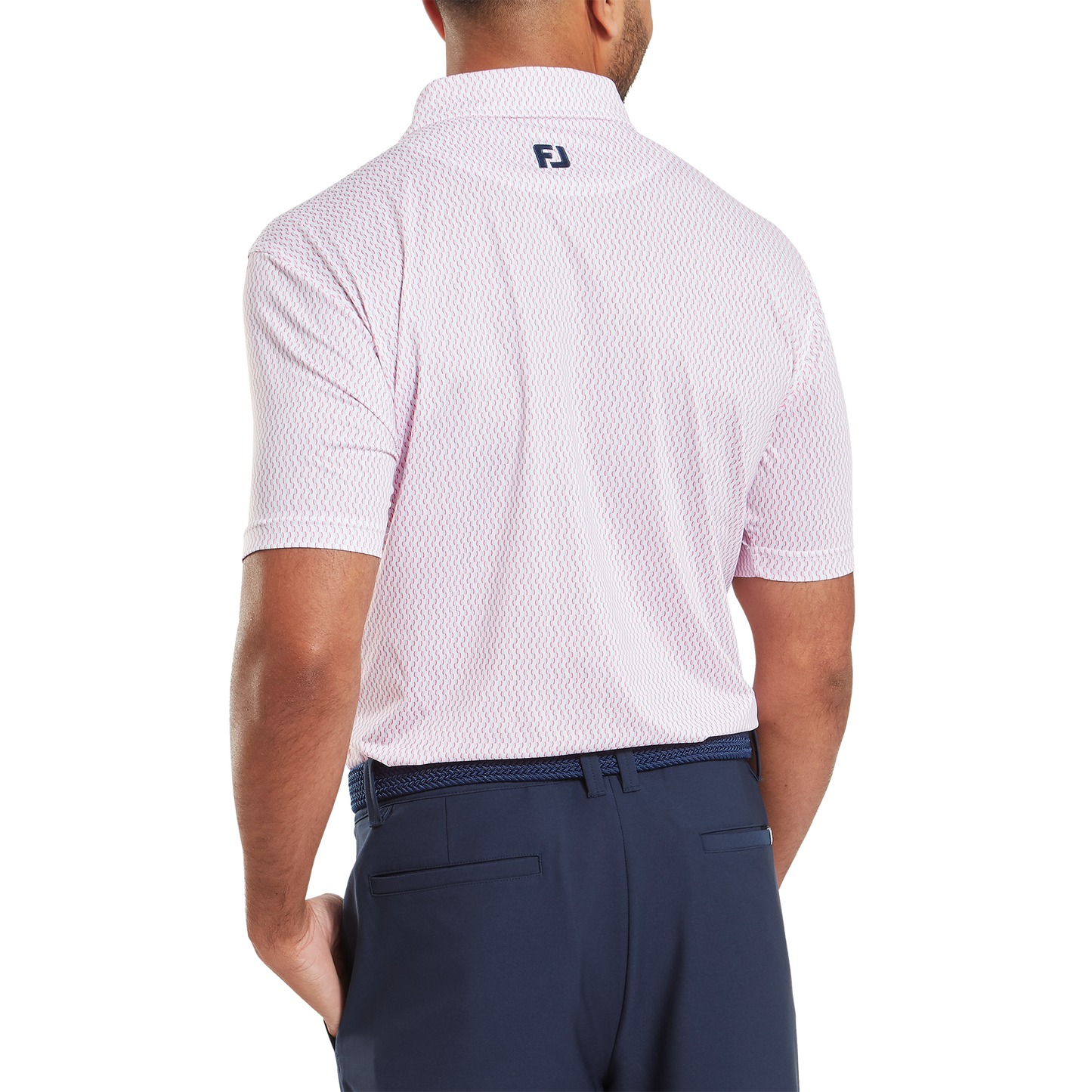 FootJoy Wiggle Print Lisle Golf Polo Shirt