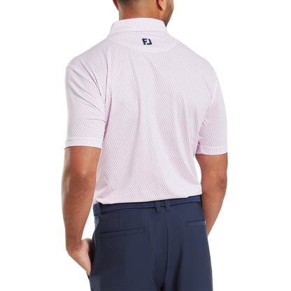 FootJoy Wiggle Print Lisle Golf Polo Shirt