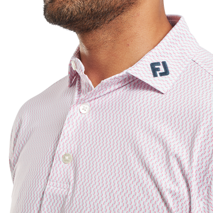 FootJoy Wiggle Print Lisle Golf Polo Shirt