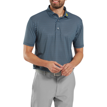 FootJoy Wiggle Print Lisle Golf Polo Shirt