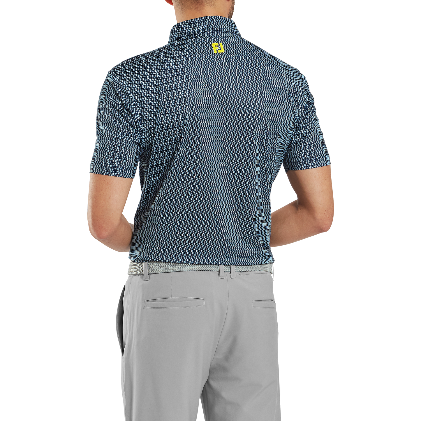 FootJoy Wiggle Print Lisle Golf Polo Shirt