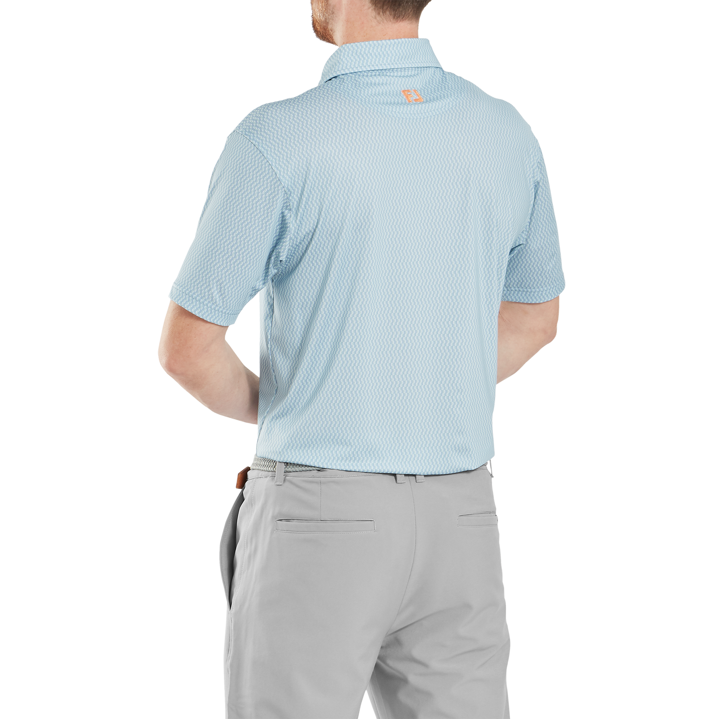 FootJoy Wiggle Print Lisle Golf Polo Shirt