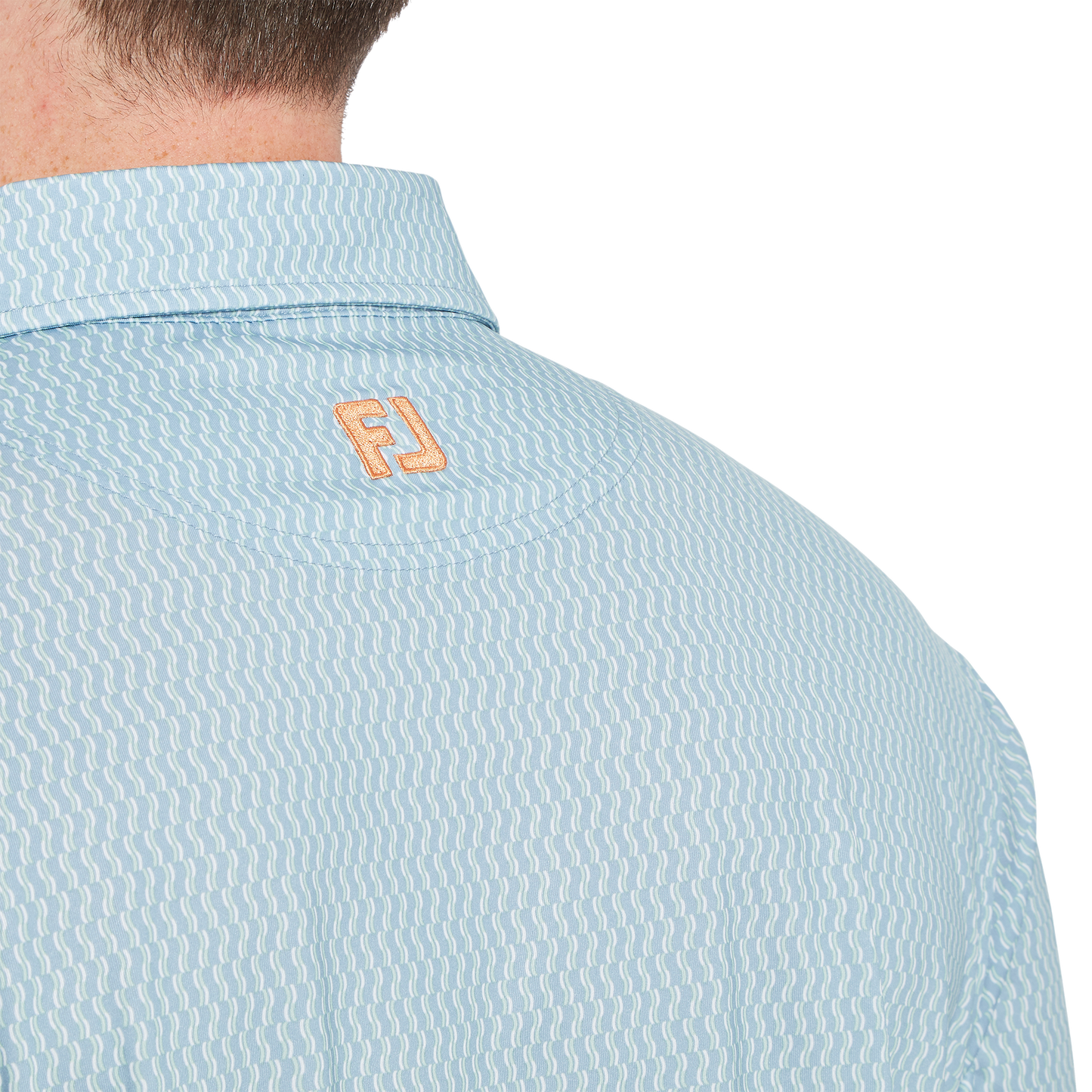 FootJoy Wiggle Print Lisle Golf Polo Shirt