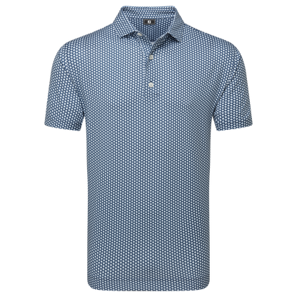 FootJoy Houndstooth Geo Lisle Golf Polo Shirt