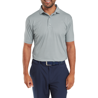 FootJoy Houndstooth Geo Lisle Golf Polo Shirt