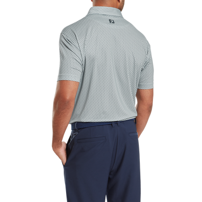 FootJoy Houndstooth Geo Lisle Golf Polo Shirt