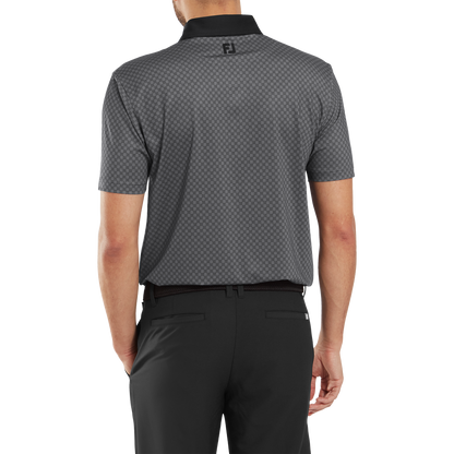 FootJoy Checker Print Lisle Golf Polo Shirt