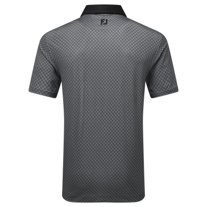 FootJoy Checker Print Lisle Golf Polo Shirt