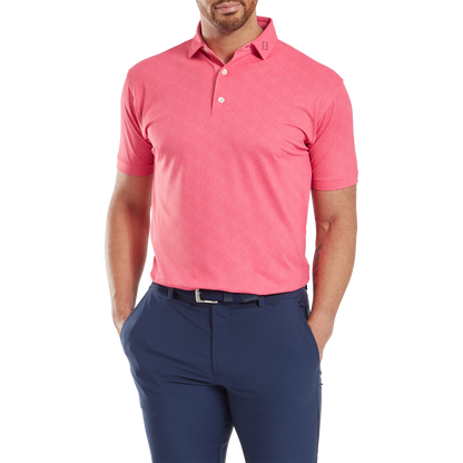 FootJoy Speckle Print Lisle Golf Polo Shirt