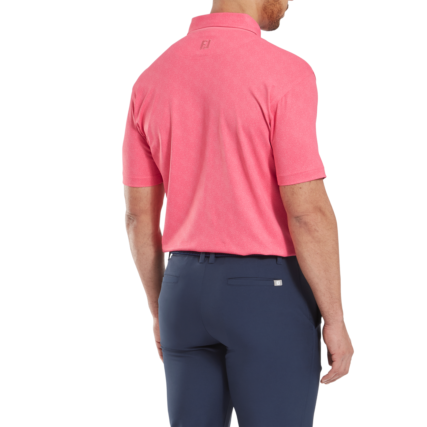 FootJoy Speckle Print Lisle Golf Polo Shirt