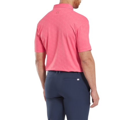 FootJoy Speckle Print Lisle Golf Polo Shirt