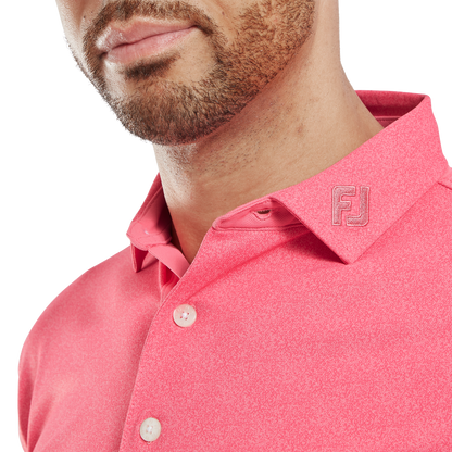 FootJoy Speckle Print Lisle Golf Polo Shirt