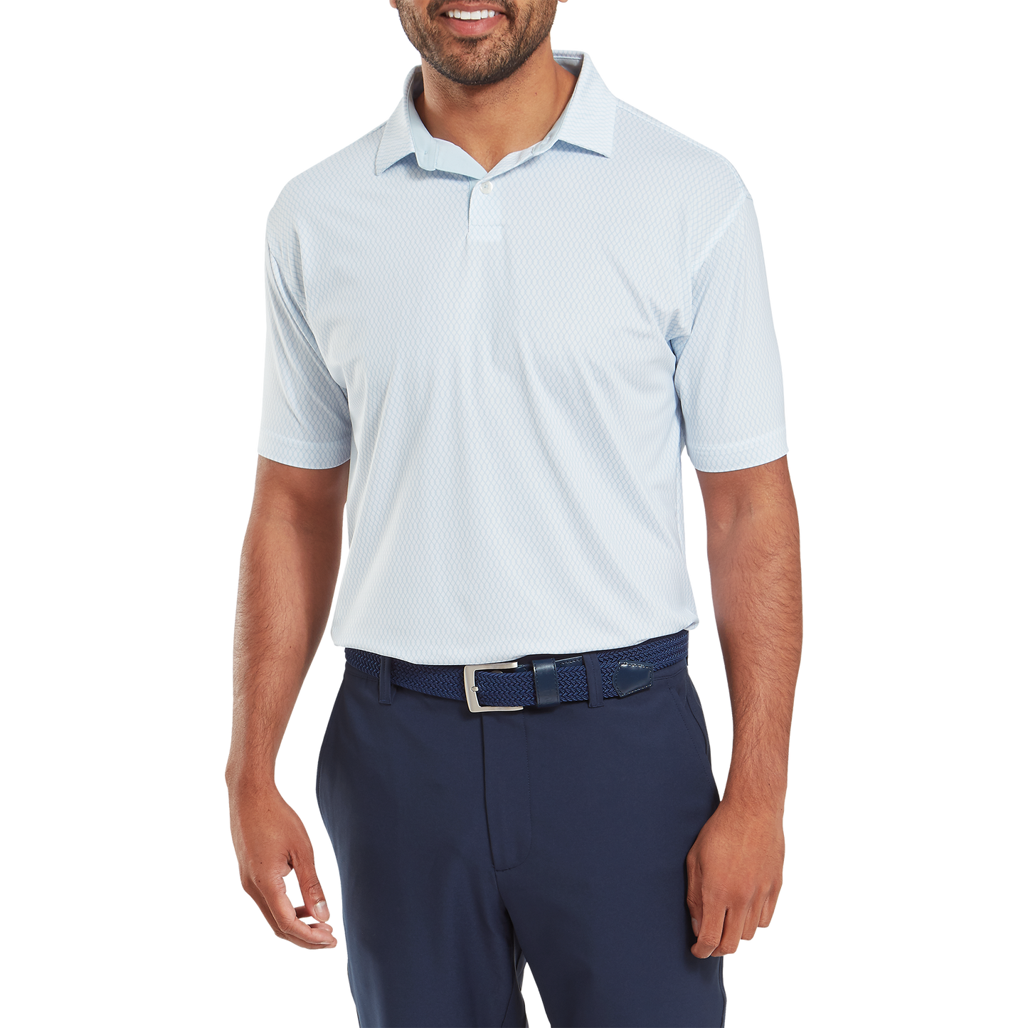 FootJoy Irongate Print Lisle Golf Polo Shirt